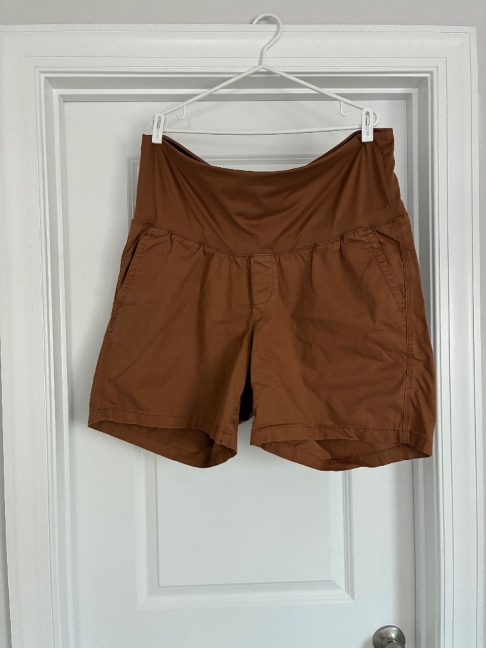Old Navy Rust Brown Maternity/Panel Waist Shorts
